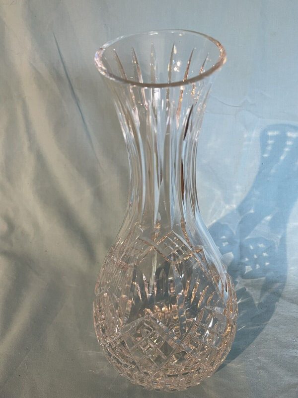 253cm-Signed-Stuart-Crystal-Prism-Wine-Water-Carafe-Jug-384934140980-2