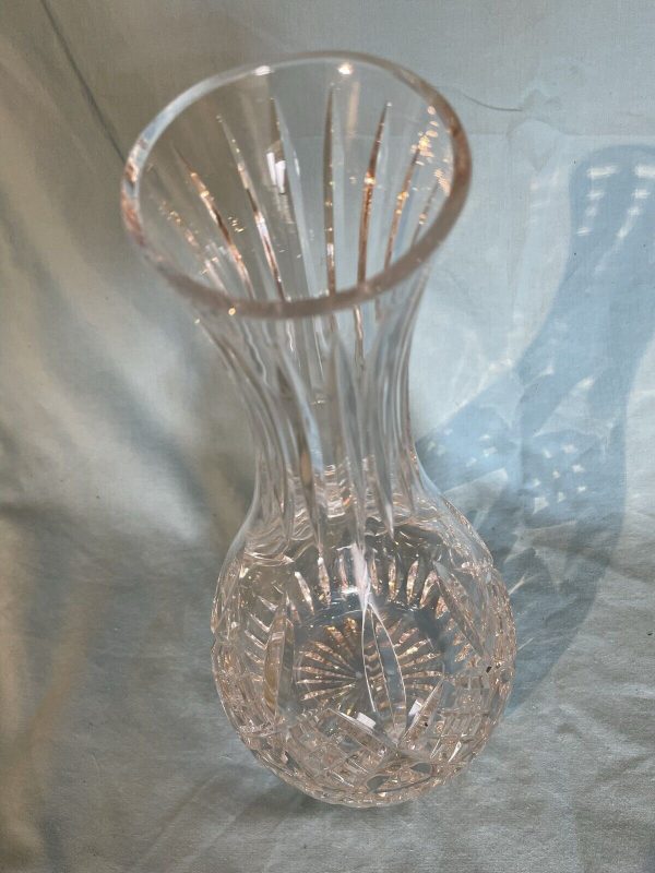 253cm-Signed-Stuart-Crystal-Prism-Wine-Water-Carafe-Jug-384934140980-3