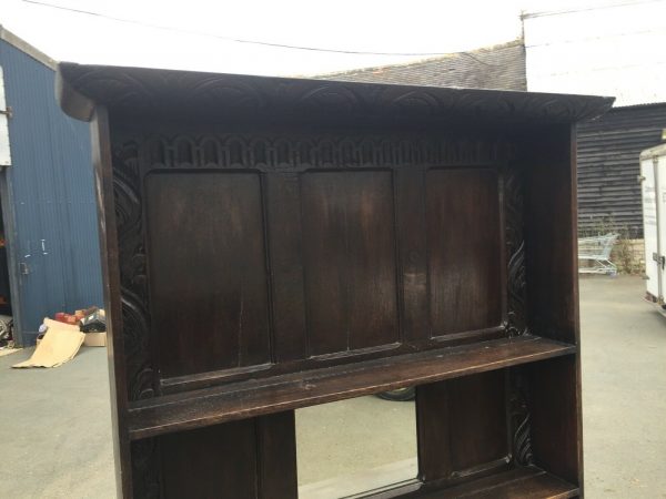 Hand-Made-Oak-Hall-StandDresser-Early-1800-264444695610-3