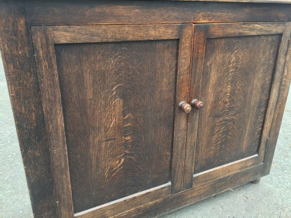 Hand-Made-Oak-Hall-StandDresser-Early-1800-264444695610-6