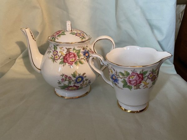 Royal-Stafford-Rochester-Teapot-And-Milk-Jug-265911521291