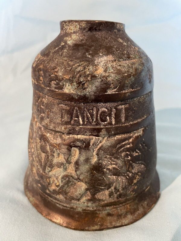 VINTAGE-BRASS-BELL-QUI-ME-TANGIT-VOCEM-MEAM-AUDIT-384934051831-2