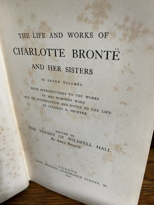 2-Volumes-Of-Charlotte-Bronte-Howarth-Edition-1920-Shirley-And-Wildfall-Hall-265228088072-4