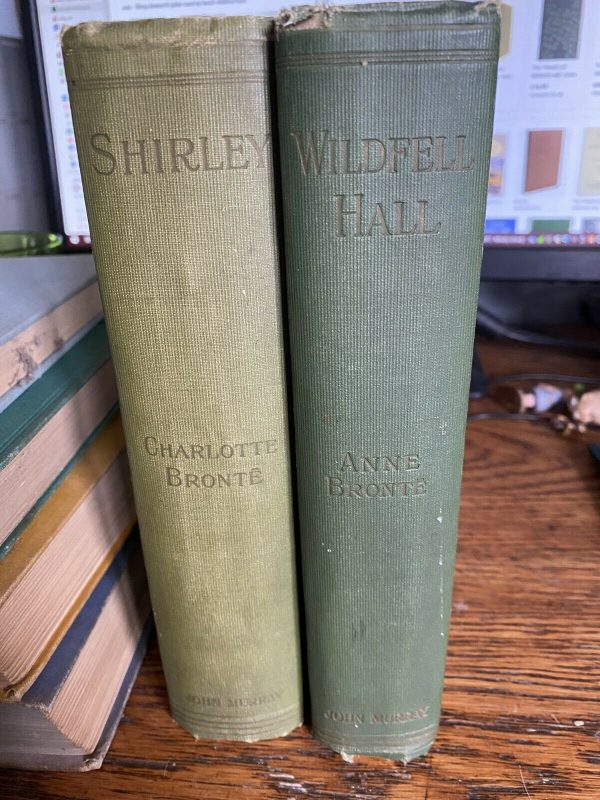 2-Volumes-Of-Charlotte-Bronte-Howarth-Edition-1920-Shirley-And-Wildfall-Hall-265228088072