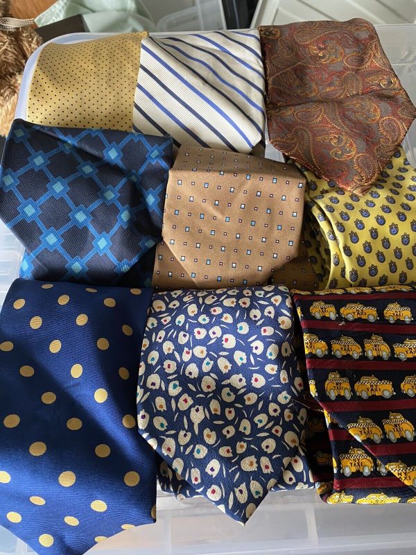 Selection-of-Vintage-Silk-Ties-9-in-all-385079876812