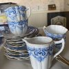 vintage-1930s-wellington-china-white-with-blue-design-tea-set-22-Pieces-265741394702