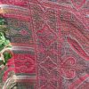 Antique-Victorian-Kashmir-Paisley-Wool-Shawl-170-X-164-Cm-Red-Green-385037354643-2