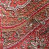 Antique-Victorian-Kashmir-Paisley-Wool-Shawl-170-X-164-Cm-Red-Green-385037354643-7