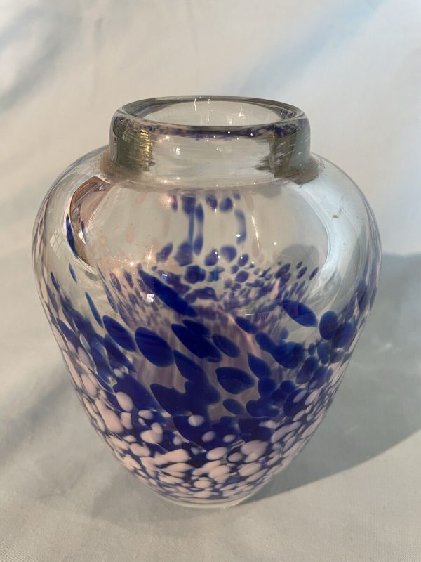 c1970-heavy-glass-art-vase-265713605358